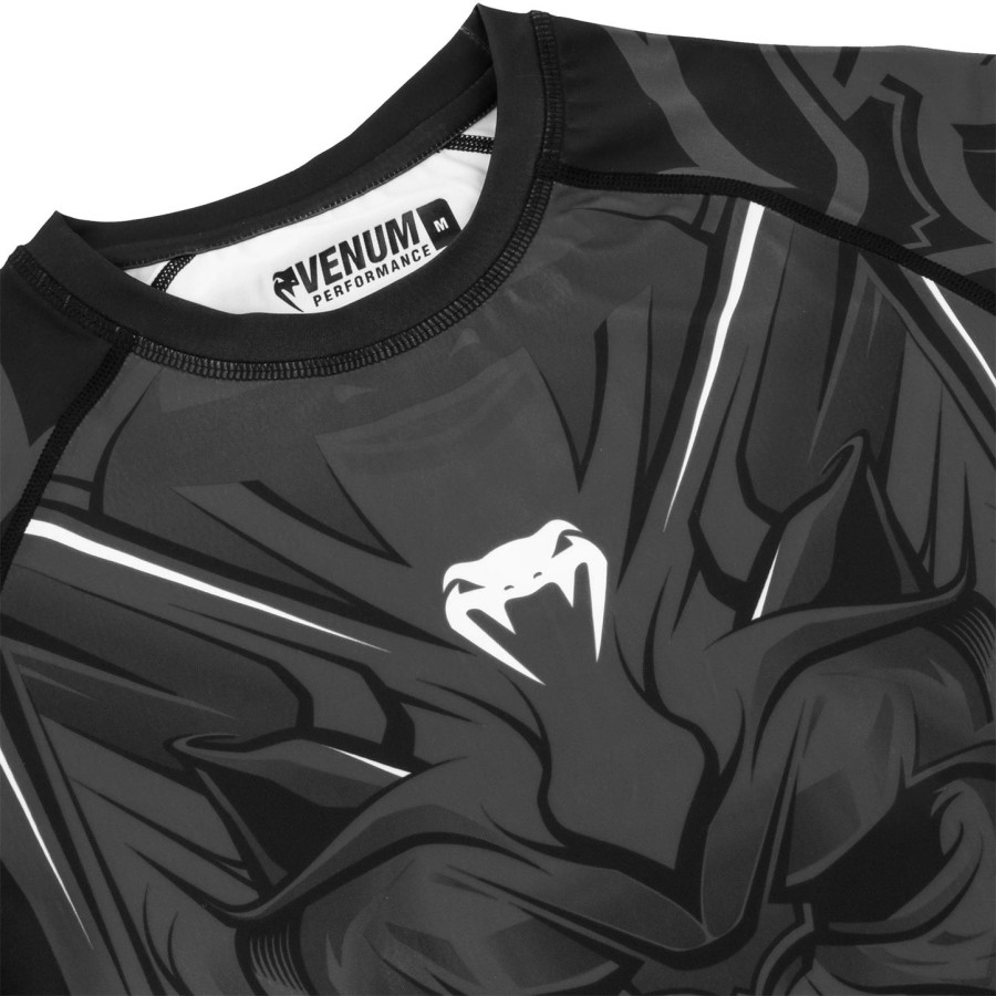 camiseta de proteção solar venum bloody roar - manga longa - cinza - exclusiva