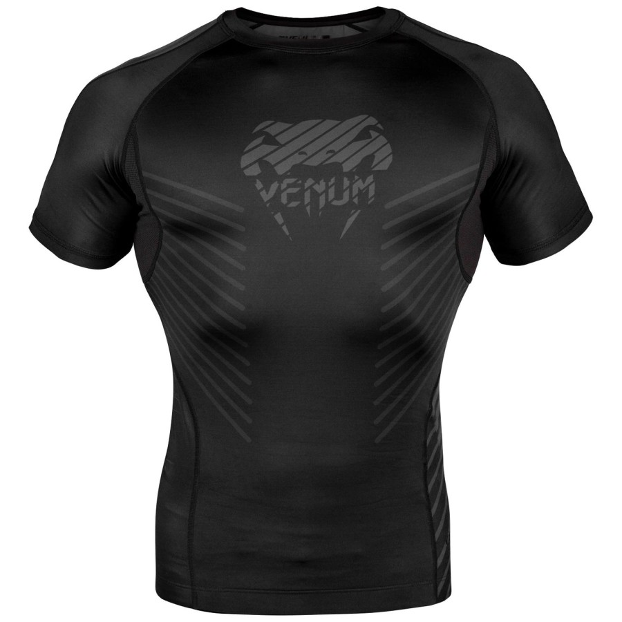 camiseta de proteção solar venum plasma - manga curta - pretapreta