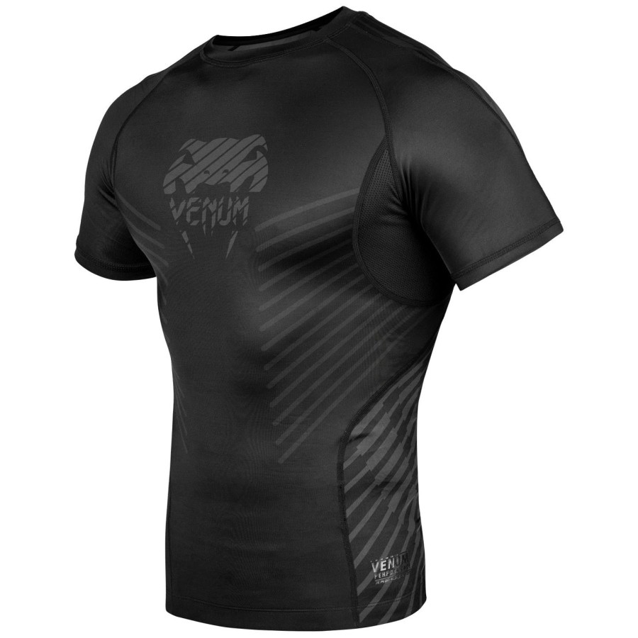 camiseta de proteção solar venum plasma - manga curta - pretapreta