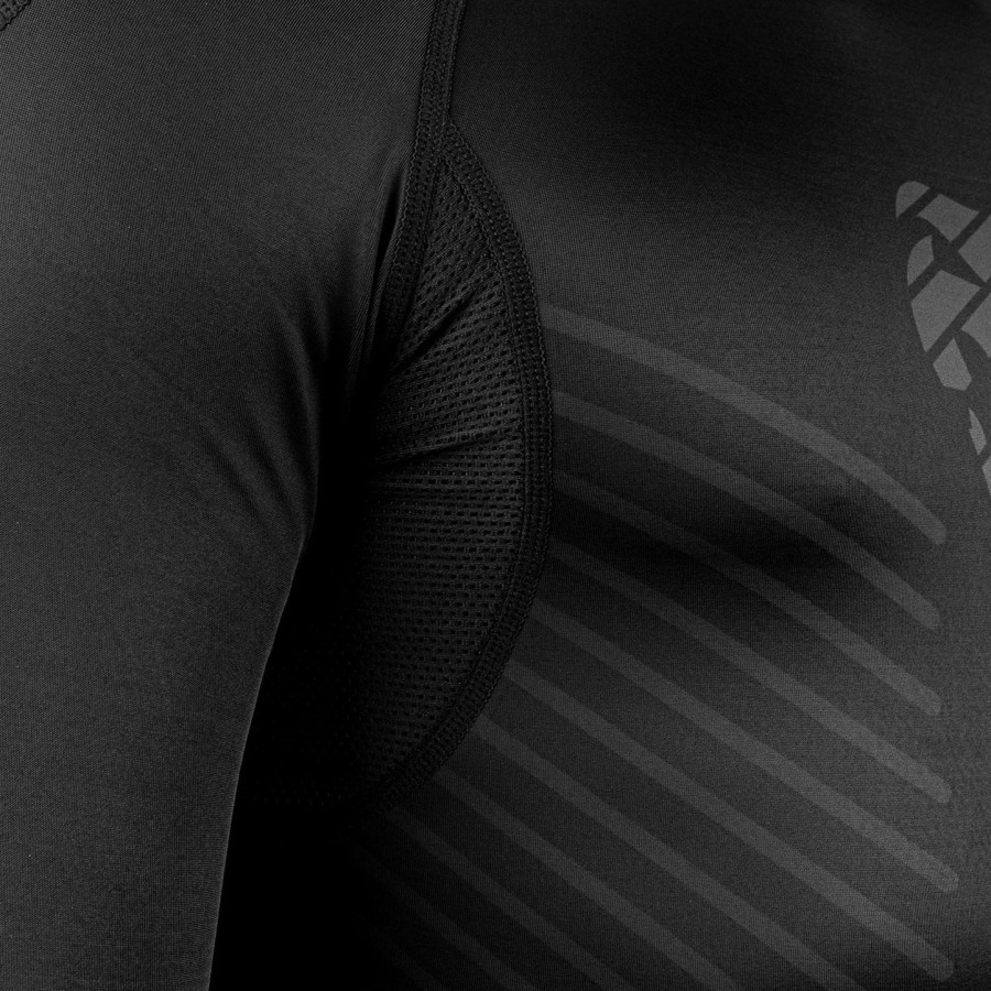 camiseta de proteção solar venum plasma - manga curta - pretapreta
