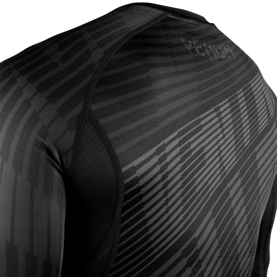 camiseta de proteção solar venum plasma - manga curta - pretapreta