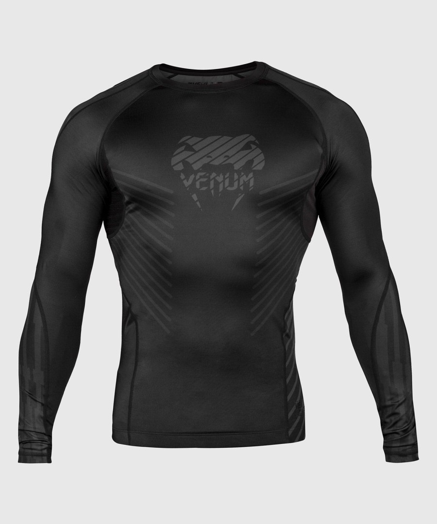 camiseta de proteção solar venum plasma - manga longa - pretapreta