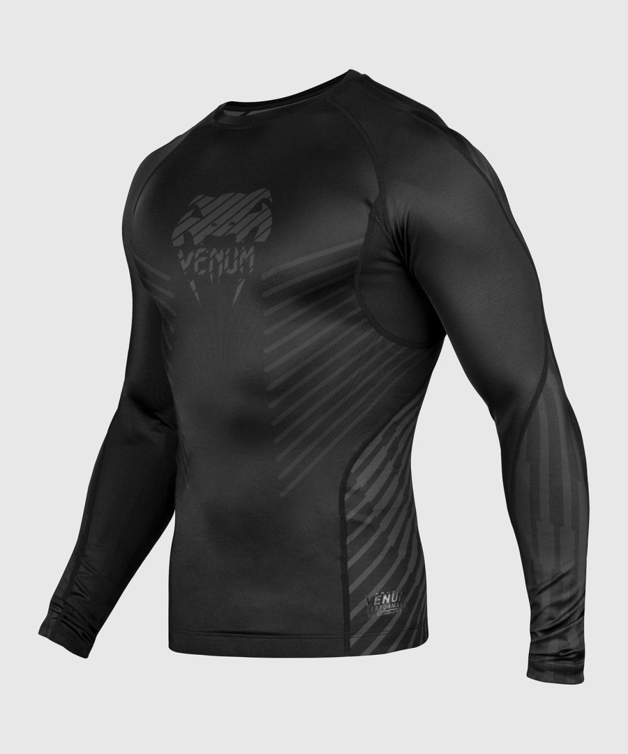 camiseta de proteção solar venum plasma - manga longa - pretapreta