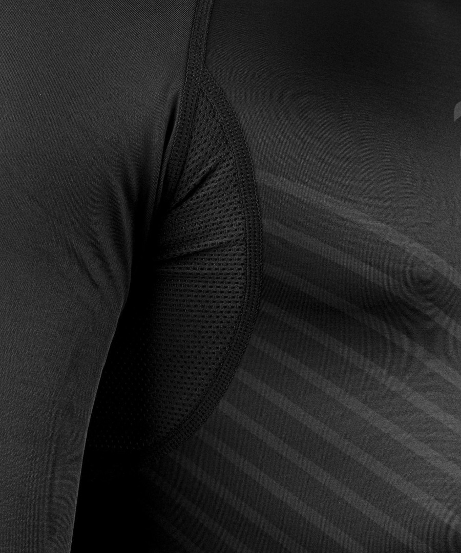 camiseta de proteção solar venum plasma - manga longa - pretapreta
