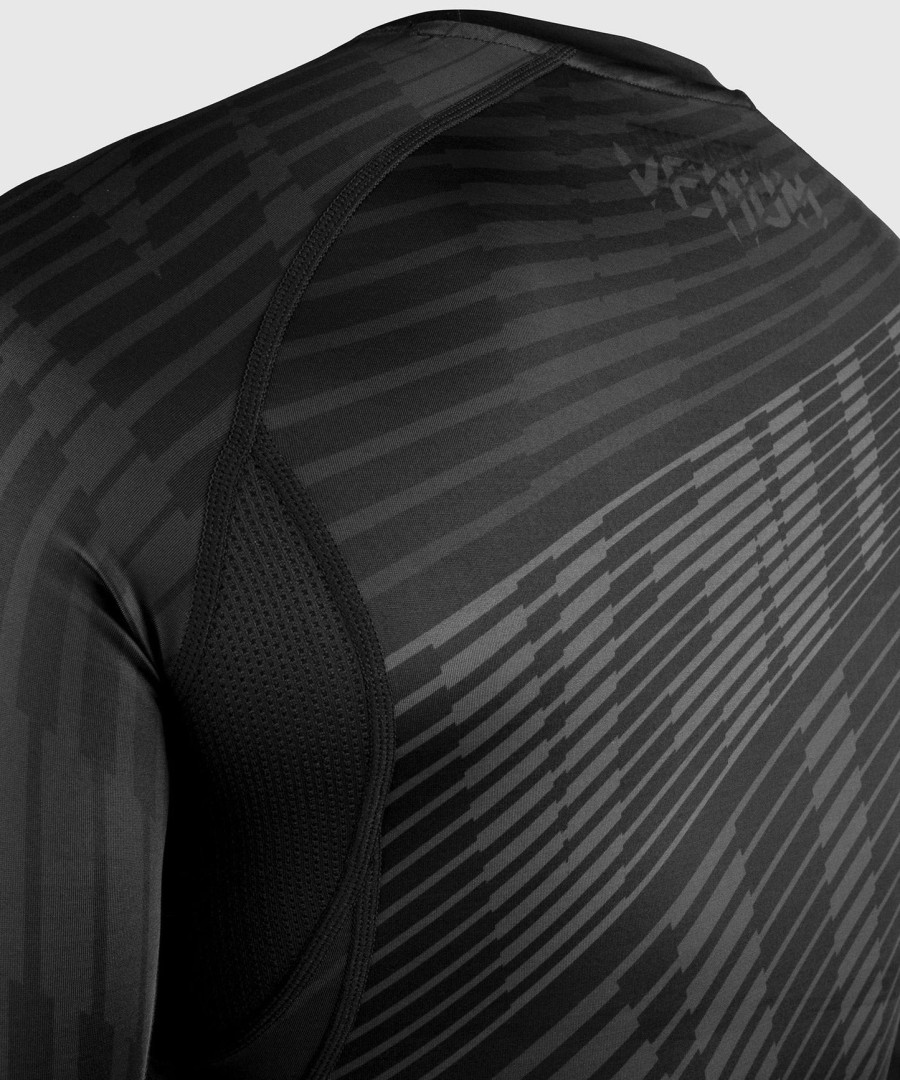 camiseta de proteção solar venum plasma - manga longa - pretapreta