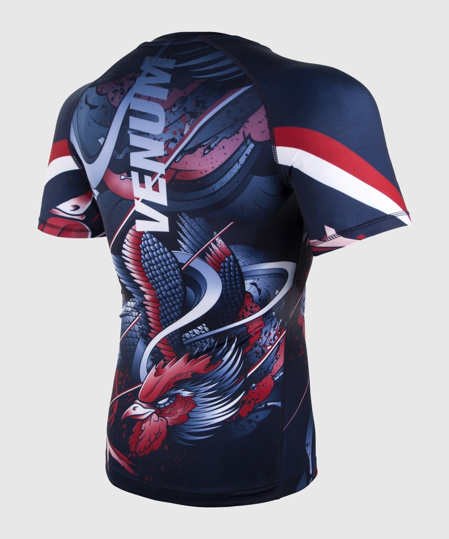 camiseta de proteção solar venum rooster - manga curta - azul marinholaranja