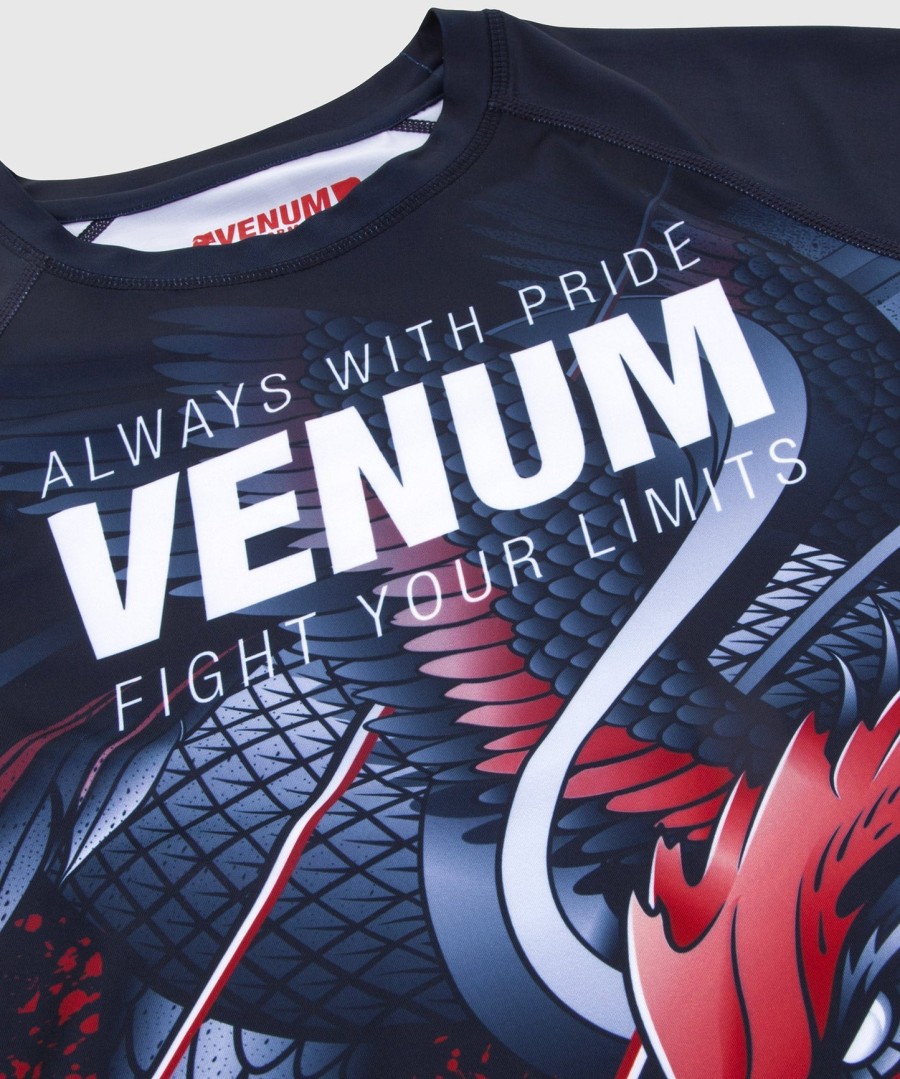 camiseta de proteção solar venum rooster - manga curta - azul marinholaranja