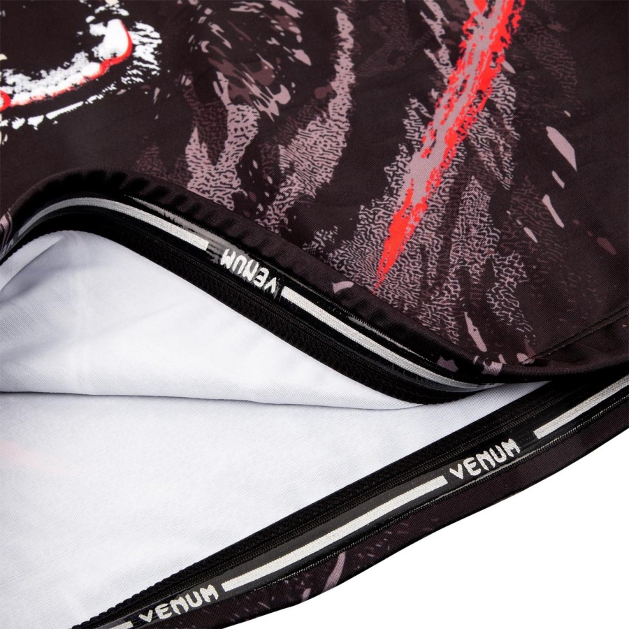 camiseta de proteção solar venum grizzli - manga curta - pretobranco