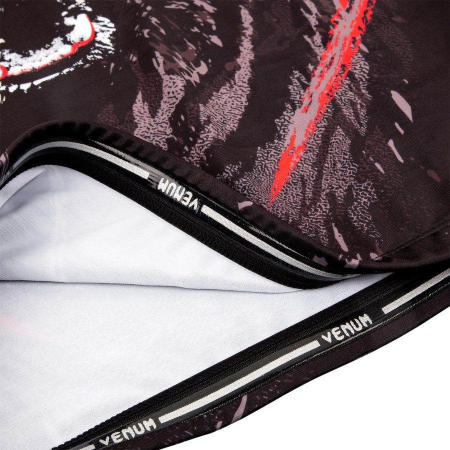 camiseta de proteção solar venum grizzli - manga longa - pretobranco
