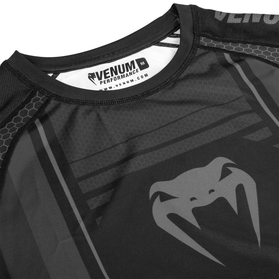 camiseta de proteção solar venum technical 2.0 - manga curta - pretapreta