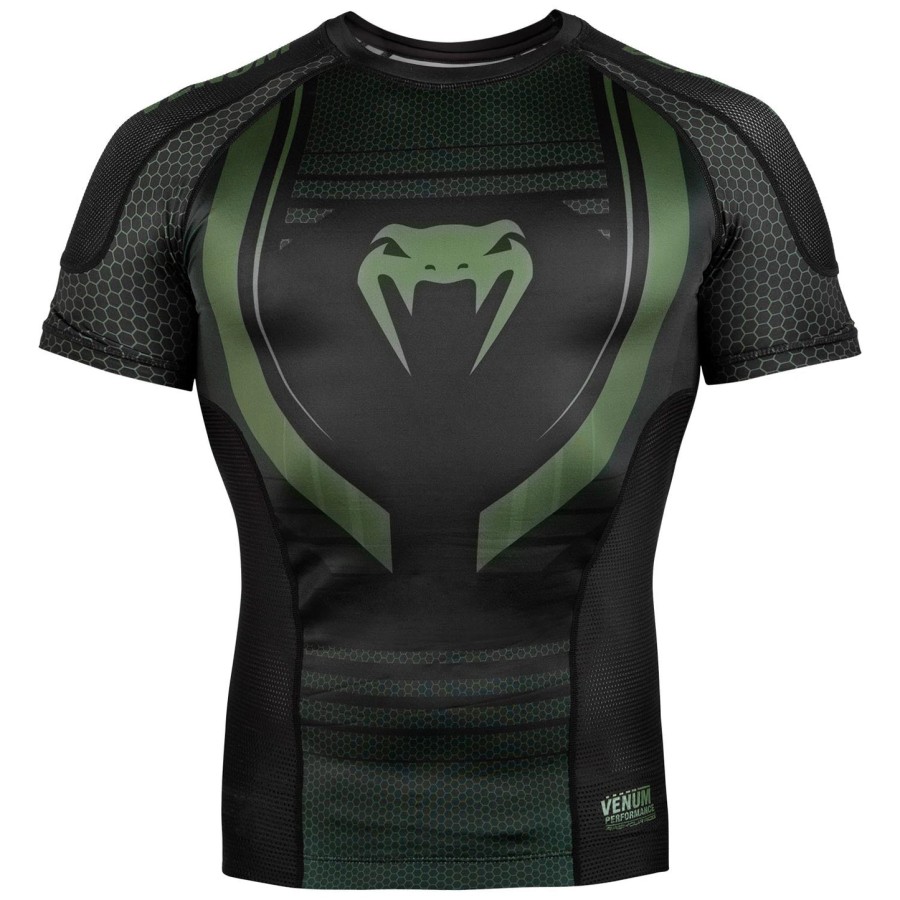 camiseta de proteção solar venum technical 2.0 - manga curta - pretocáqui - exclusiva