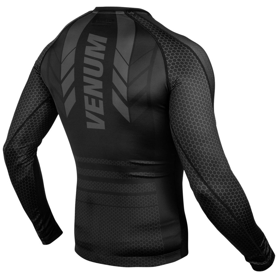 camiseta de proteção solar venum technical 2.0 - manga longa - pretapreta