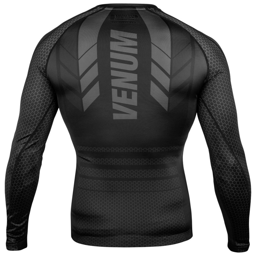 camiseta de proteção solar venum technical 2.0 - manga longa - pretapreta