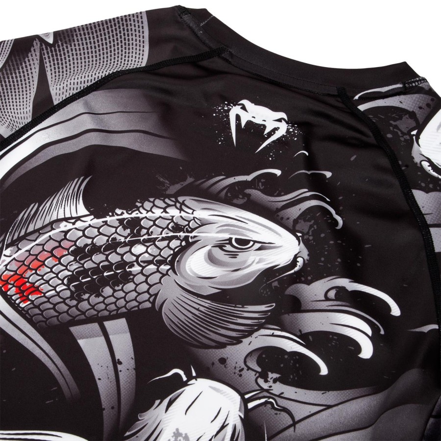camiseta de proteção solar venum koi 2.0 - manga longa - pretobranco