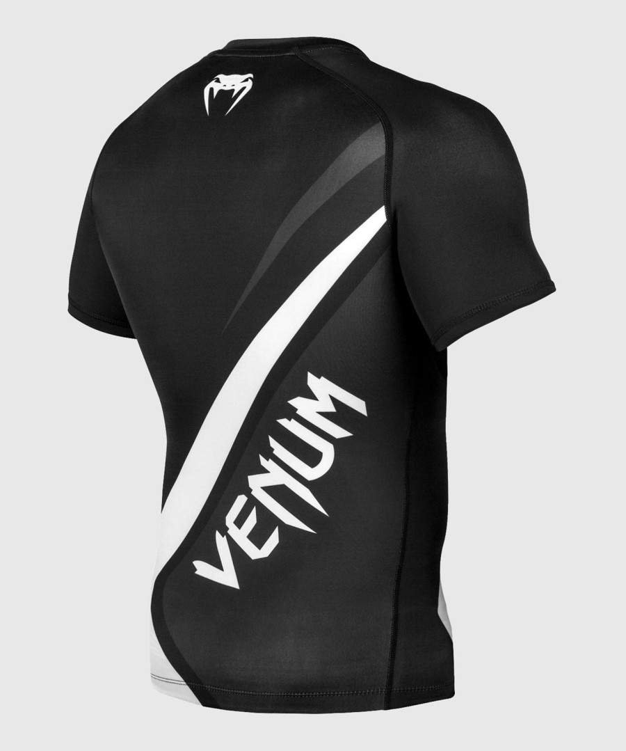 camiseta de proteção solar venum contender 4.0 - manga curta - pretocinza-branco