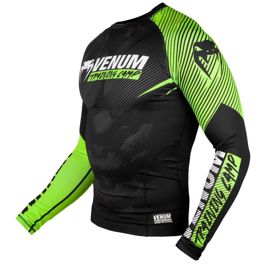 rashguard venum training camp 2.0 - manga longa - pretoamarelo neon
