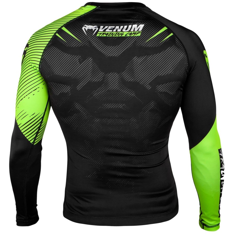 rashguard venum training camp 2.0 - manga longa - pretoamarelo neon