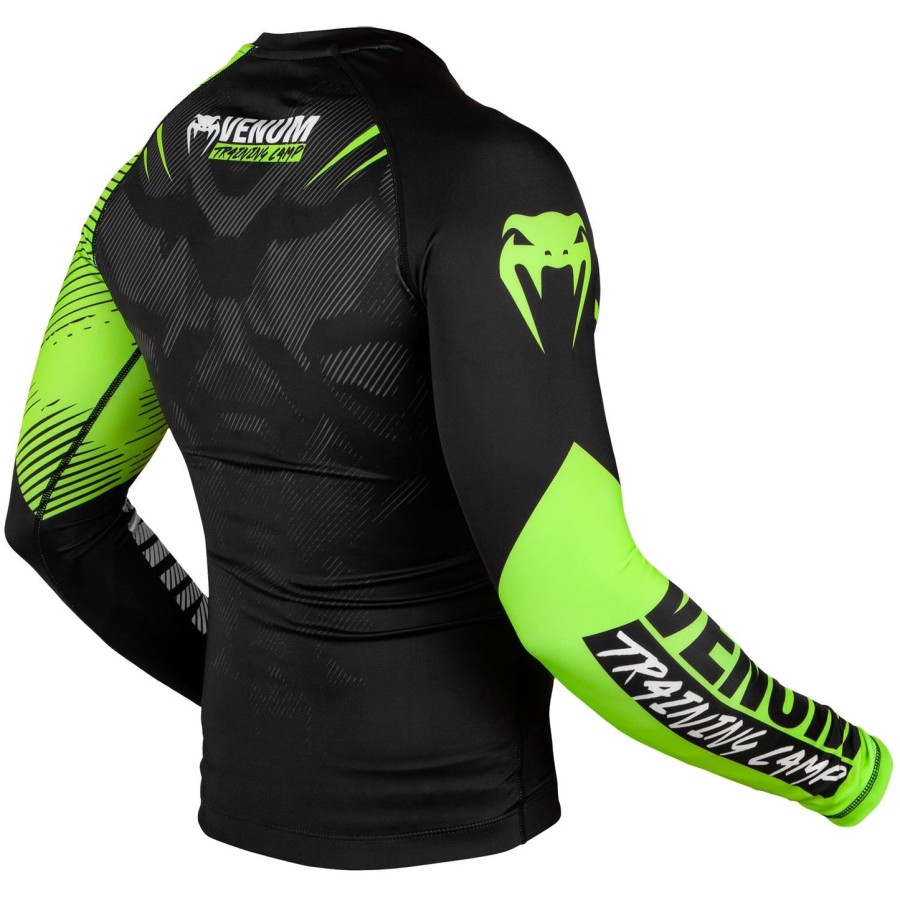 rashguard venum training camp 2.0 - manga longa - pretoamarelo neon
