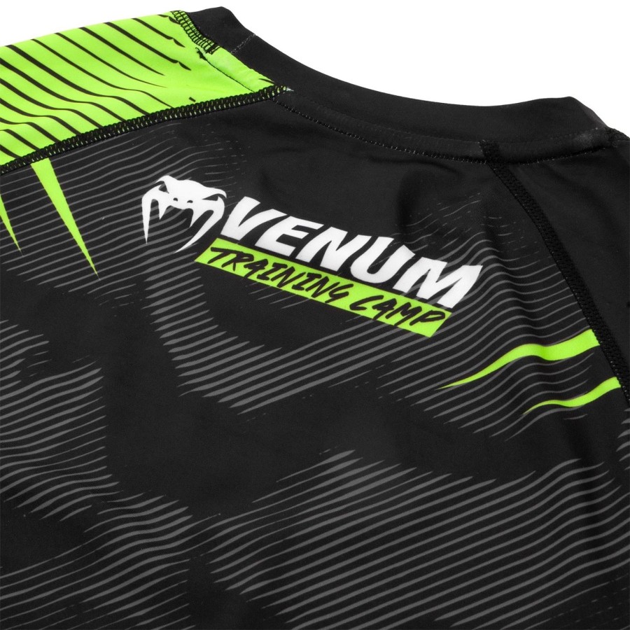 rashguard venum training camp 2.0 - manga longa - pretoamarelo neon