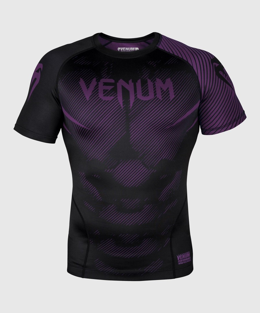 rashguard venum nogi 2.0 - manga curta - pretoroxo