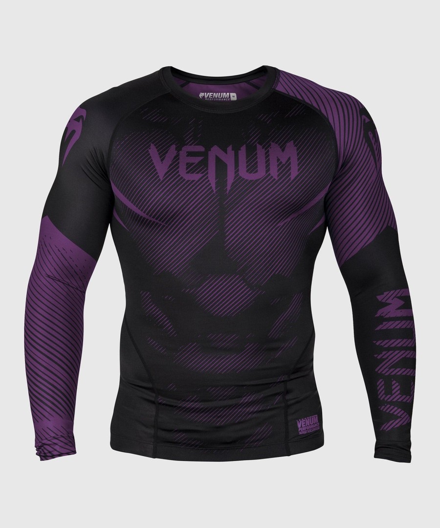 venum nogi 2.0 rashguard - manga longa - pretoroxo