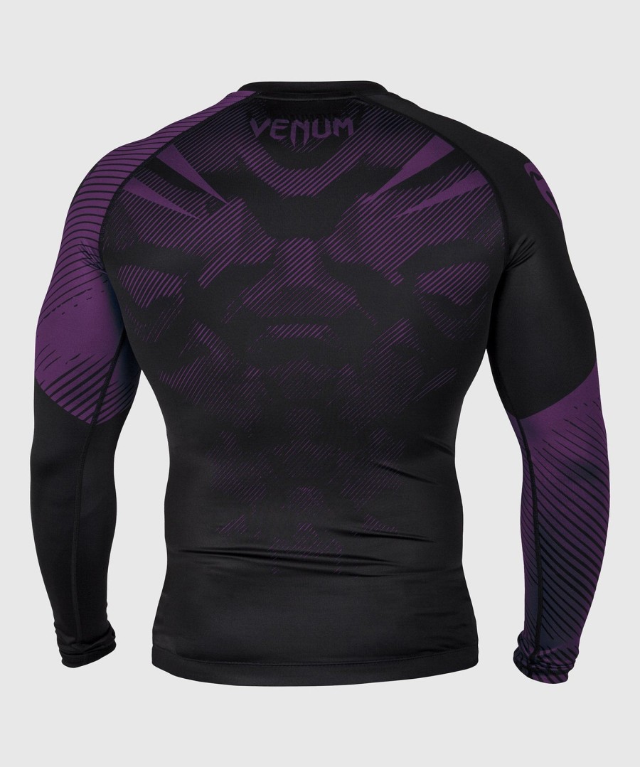 venum nogi 2.0 rashguard - manga longa - pretoroxo