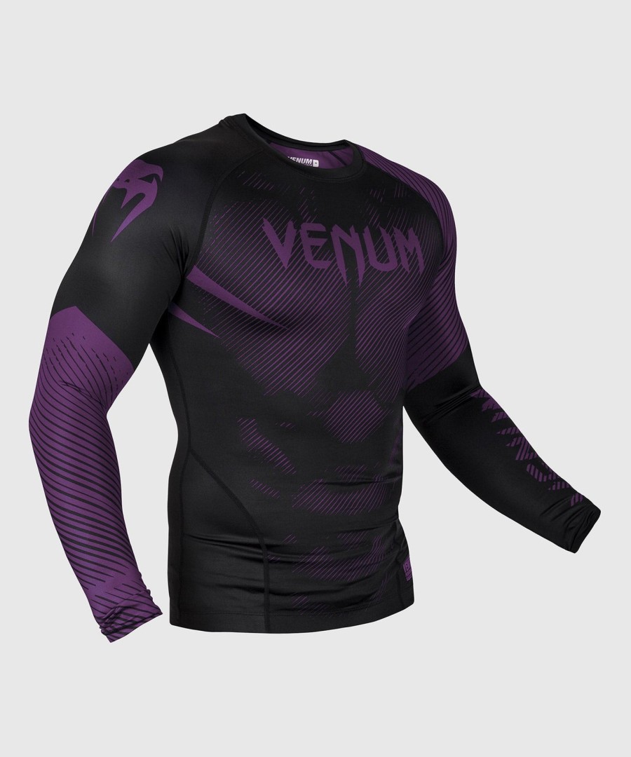 venum nogi 2.0 rashguard - manga longa - pretoroxo
