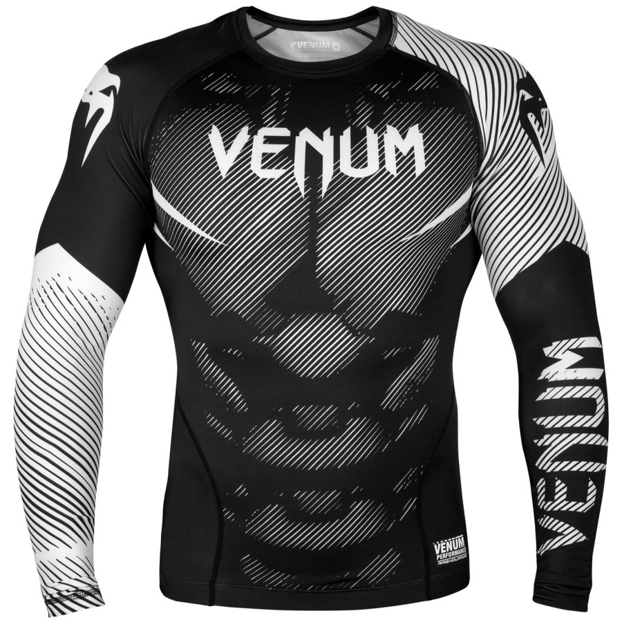 rashguard venum nogi 2.0 - manga longa - pretobranco