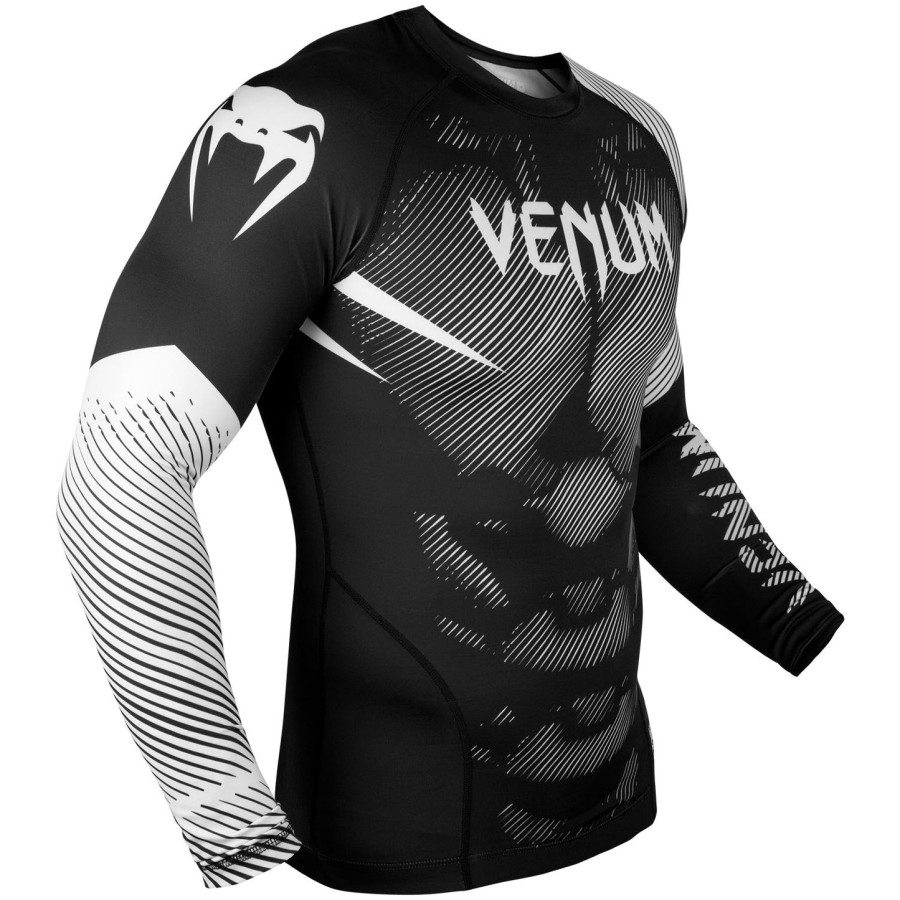 rashguard venum nogi 2.0 - manga longa - pretobranco