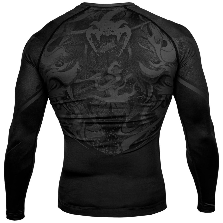camiseta de proteção solar venum devil - manga longa - pretapreta