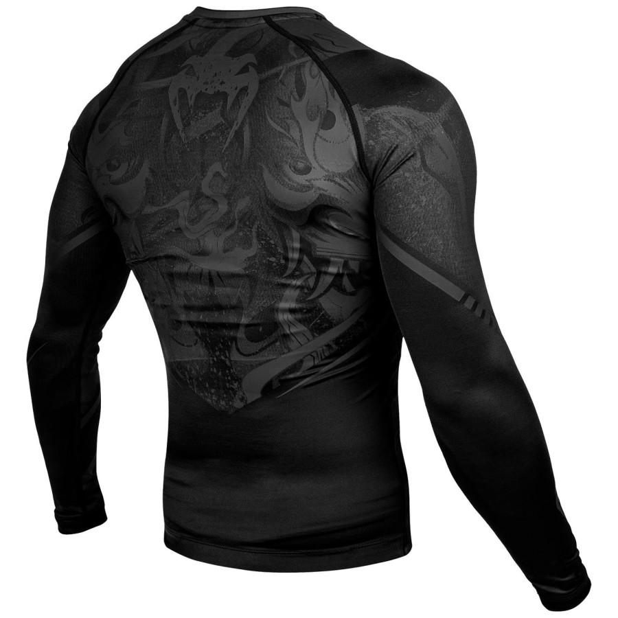 camiseta de proteção solar venum devil - manga longa - pretapreta