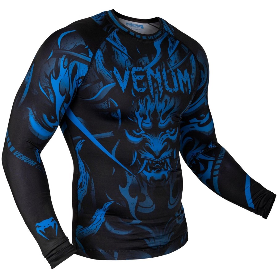 camiseta de proteção solar venum devil - manga longa - azul marinhopreto