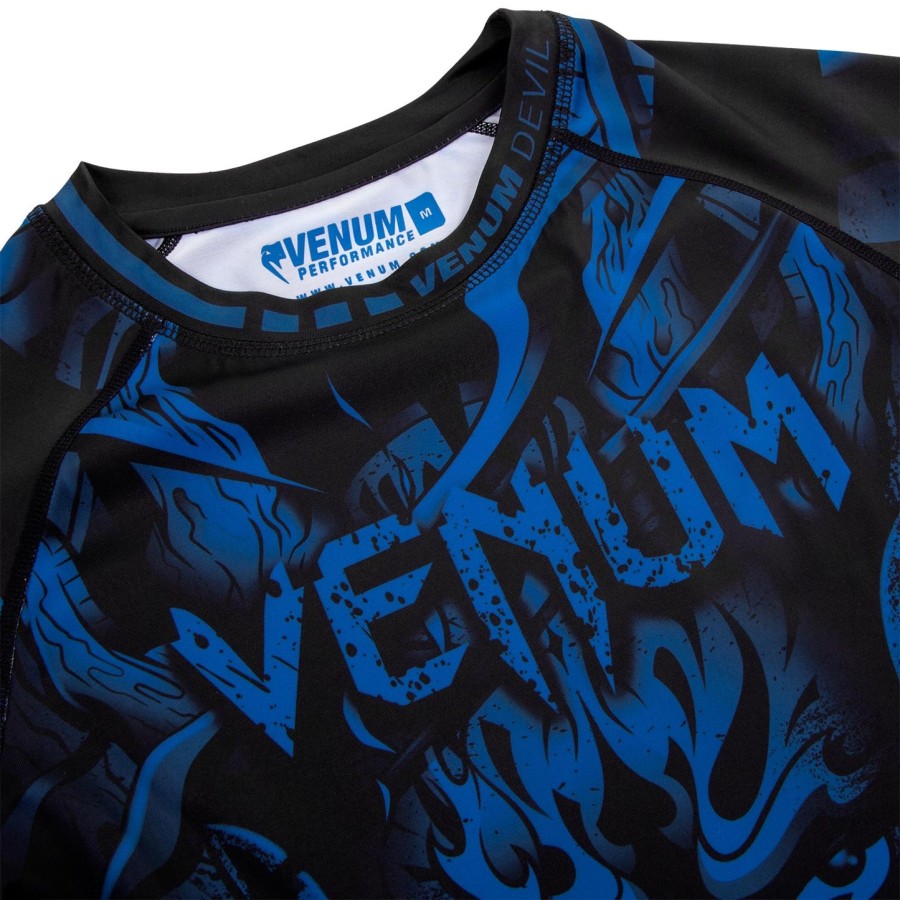 camiseta de proteção solar venum devil - manga longa - azul marinhopreto