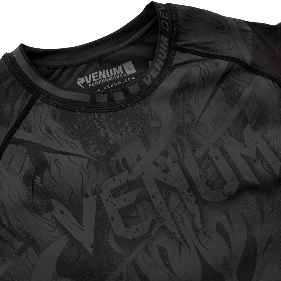 camiseta de proteção solar venum devil - manga curta - pretapreta