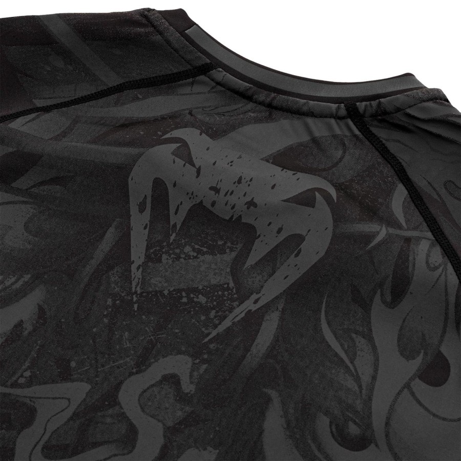 camiseta de proteção solar venum devil - manga curta - pretapreta