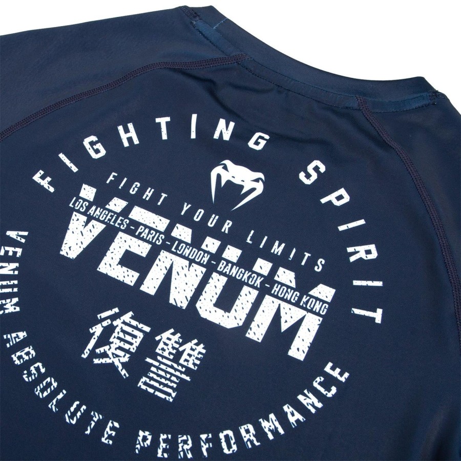 camiseta de proteção solar venum signature - manga curta - azul marinhobranco