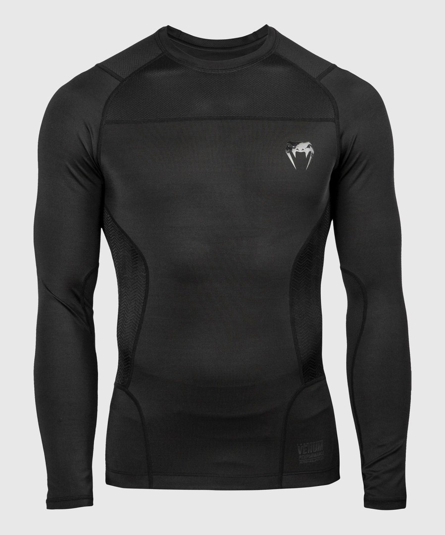camiseta de proteção solar venum g-fit - manga longa - preta