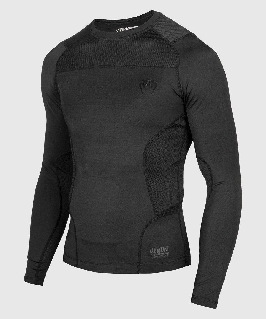 camiseta de proteção solar venum g-fit - manga longa - preta