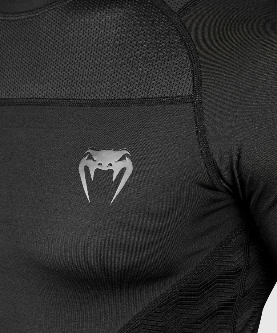 camiseta de proteção solar venum g-fit - manga longa - preta