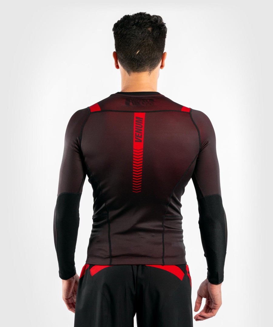 venum nogi 3.0 rashguard - manga longa - pretovermelho