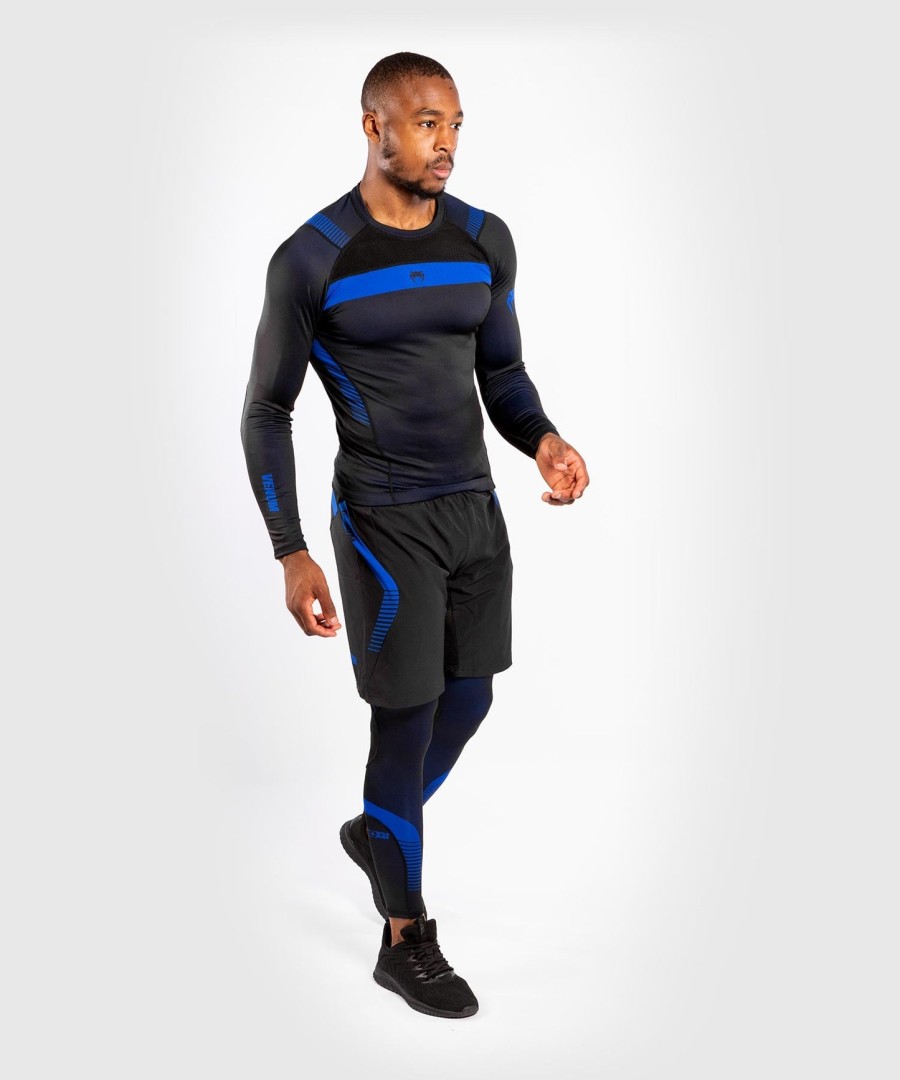 rashguard venum nogi 3.0 - manga longa - pretoazul