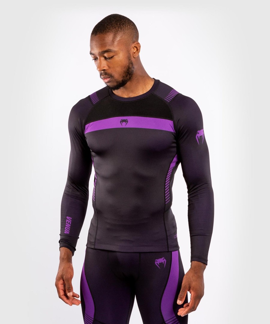 rashguard venum nogi 3.0 - mangas compridas - pretoroxo