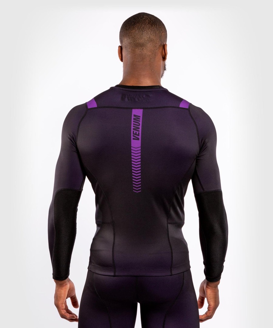 rashguard venum nogi 3.0 - mangas compridas - pretoroxo
