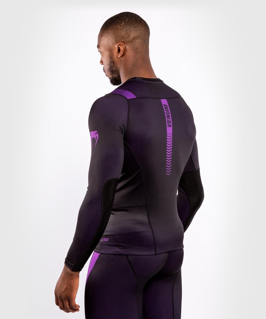 rashguard venum nogi 3.0 - mangas compridas - pretoroxo