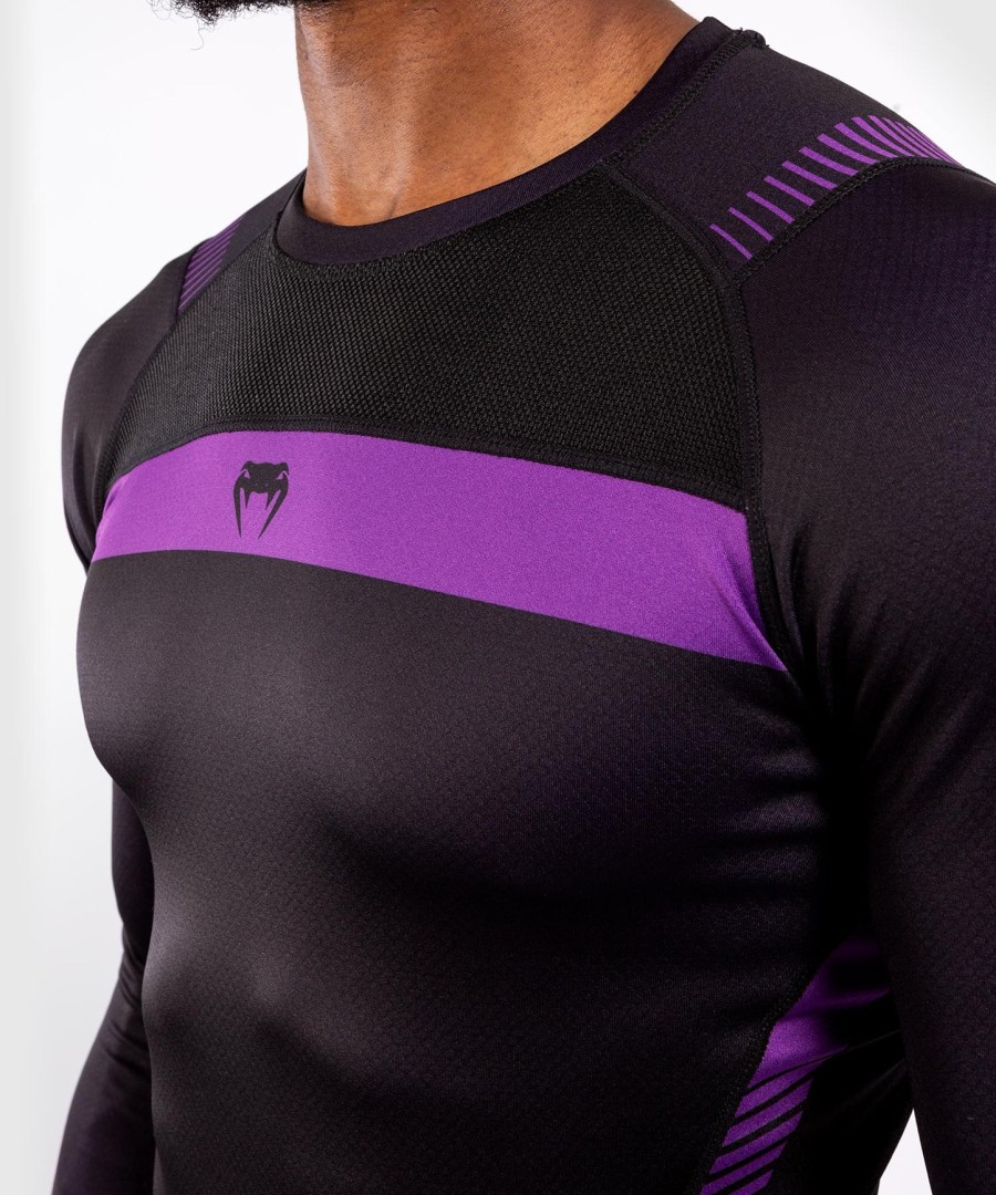 rashguard venum nogi 3.0 - mangas compridas - pretoroxo