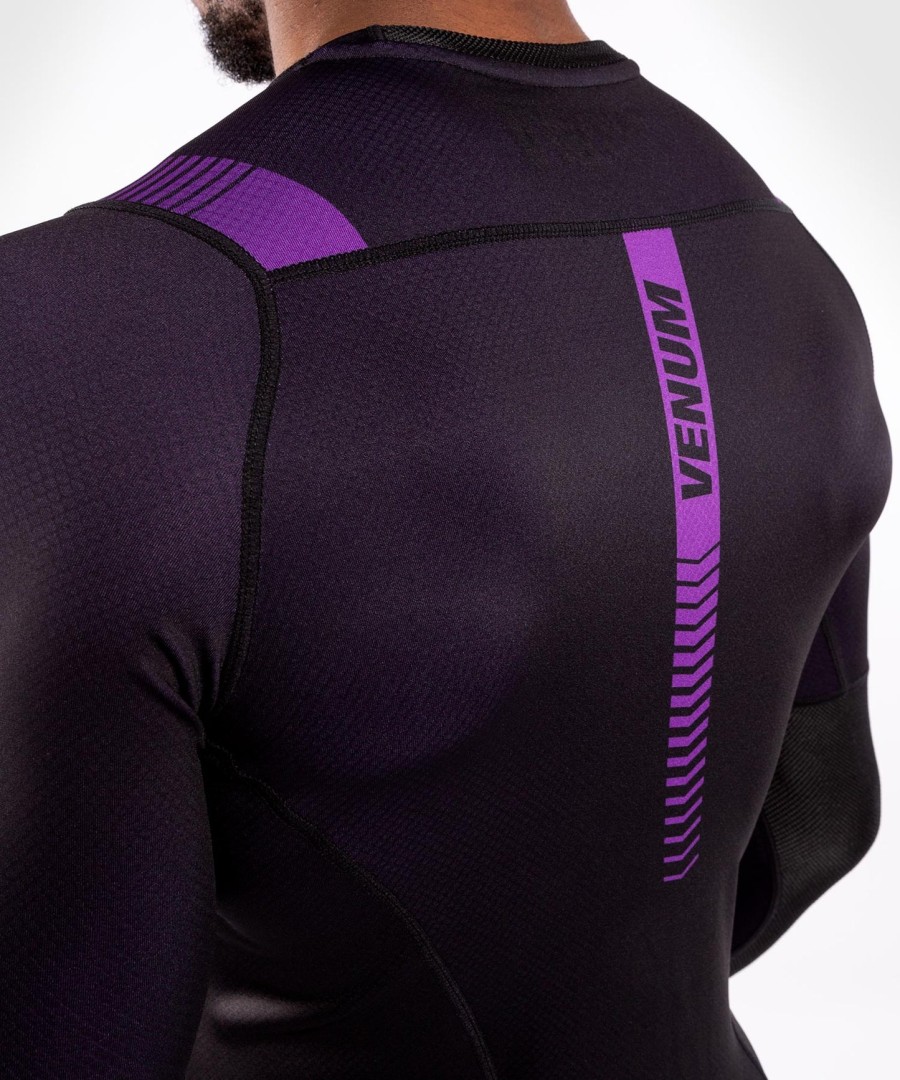 rashguard venum nogi 3.0 - mangas compridas - pretoroxo