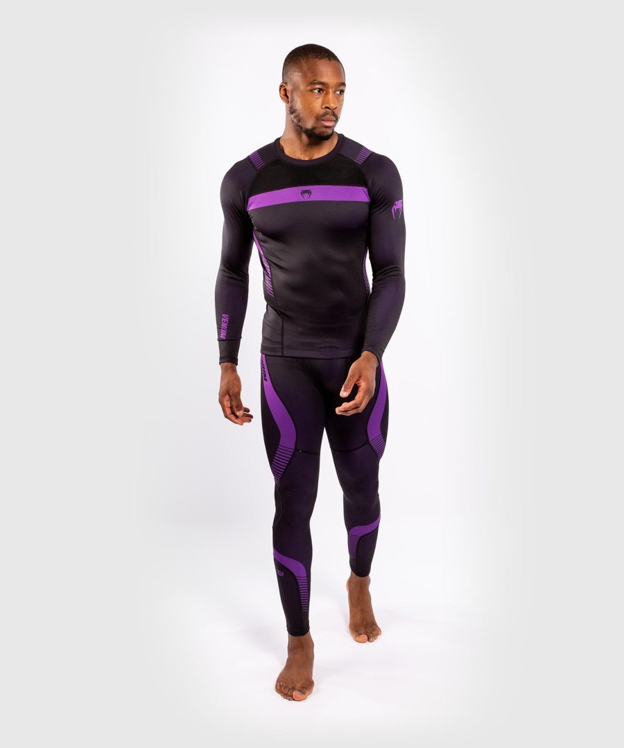 rashguard venum nogi 3.0 - mangas compridas - pretoroxo