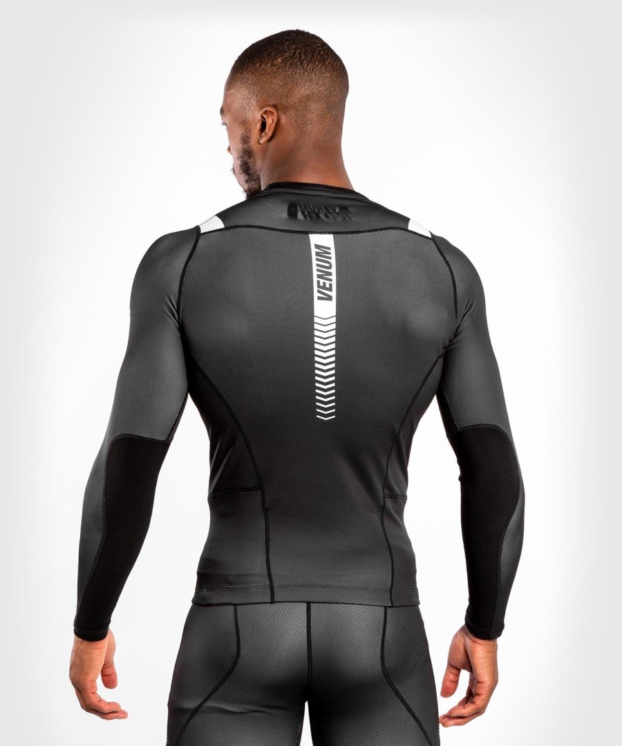 venum nogi 3.0 rashguard - manga longa - pretobranco