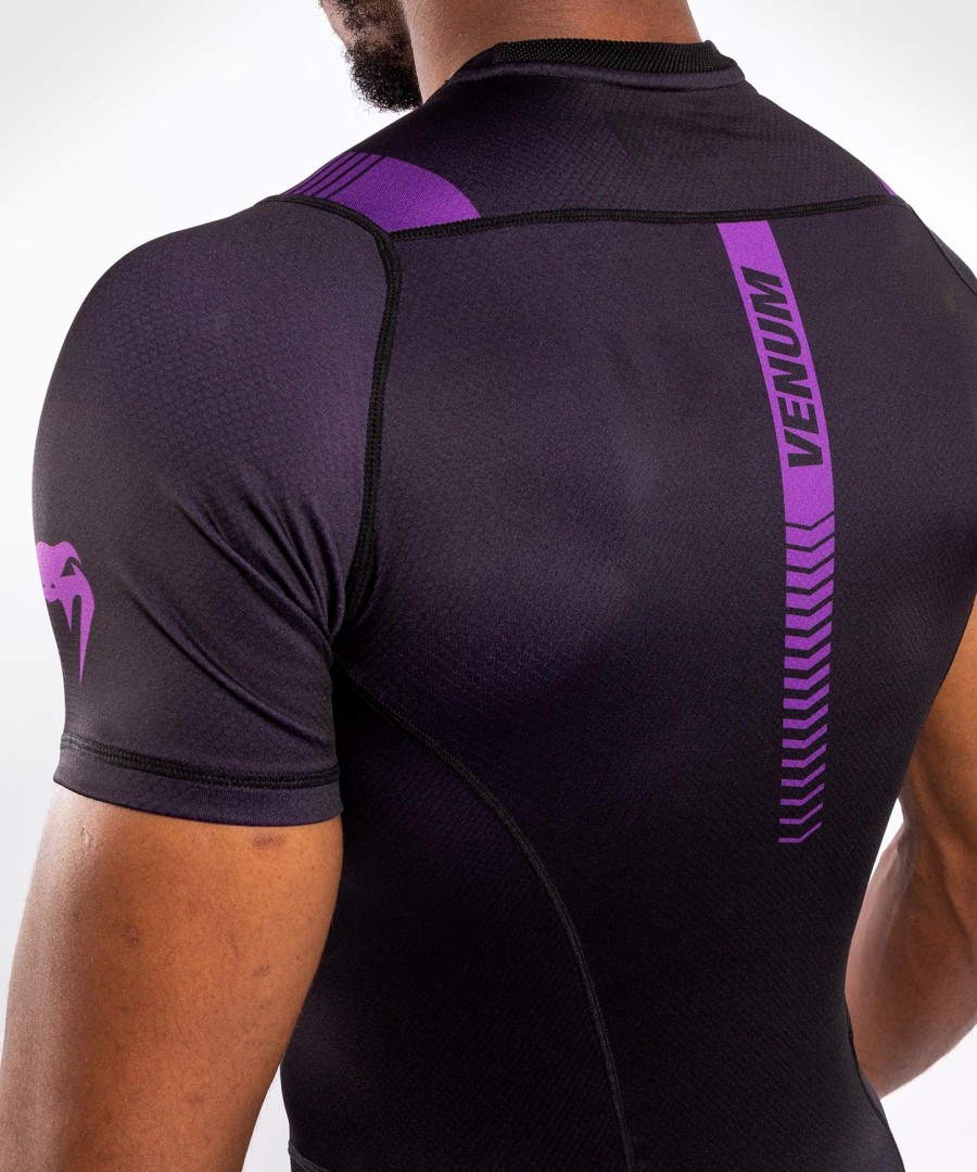 rashguard venum nogi 3.0 - manga curta - pretoroxo