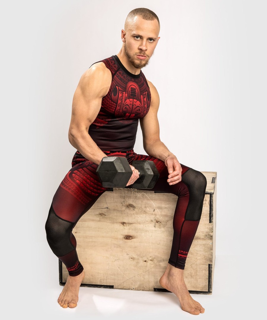rashguard venum nakahi - sem mangas - pretovermelho